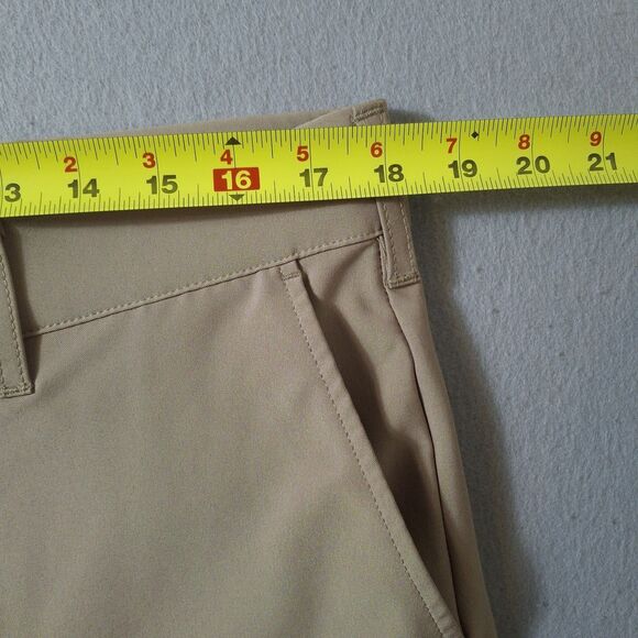 Birdie Bound Golf Pants Men 36x30 Khaki Stretch Performance Flat Front Preppy - Picture 6 of 10